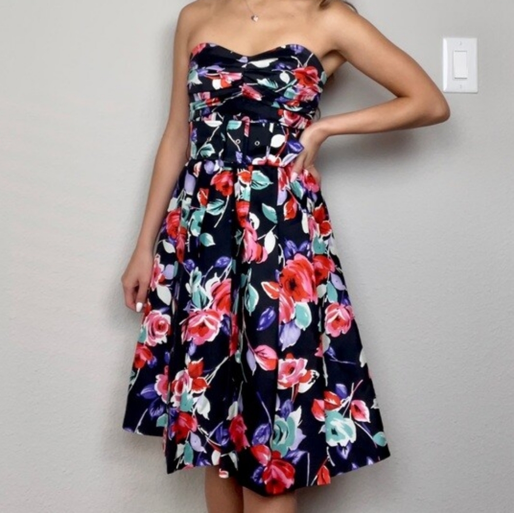 Express Floral Silk Dress Sz:6